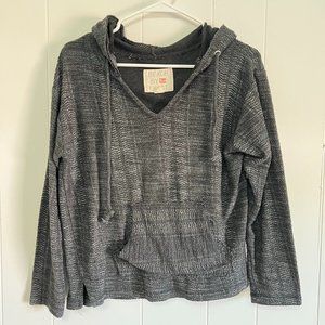 Beach By Exist Black & White Hoodie, Size Small